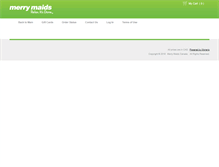 Tablet Screenshot of giftcards.merrymaids.ca